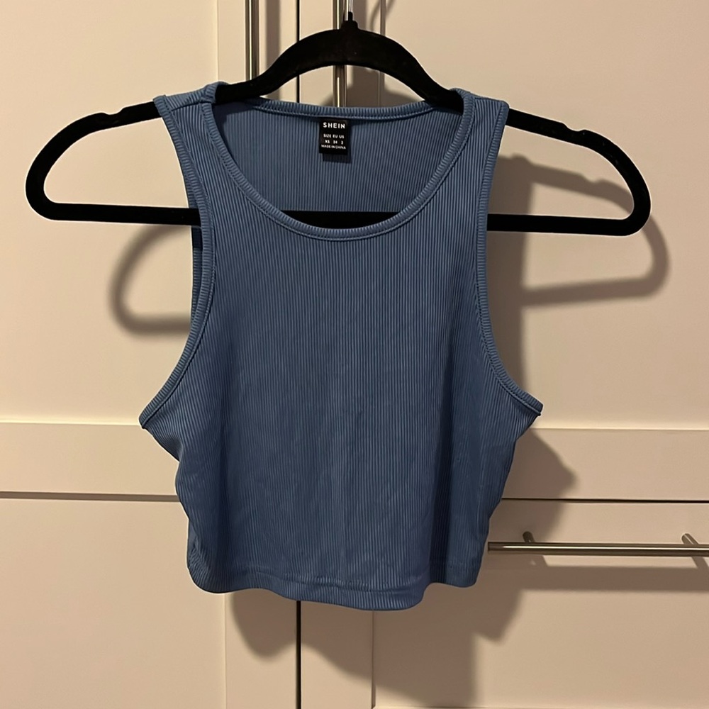 Dusty blue tank top